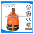 EN471 / ANSI Ropa reflectante naranja fluorescente de alta visibilidad